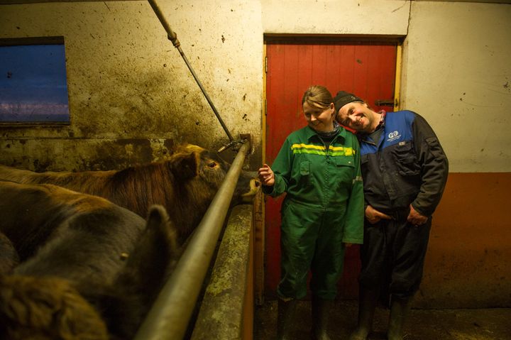 Gudlaug Sigurdardottir and Johannes Eyberg Ragnarsson enjoy life together and time with their animals.