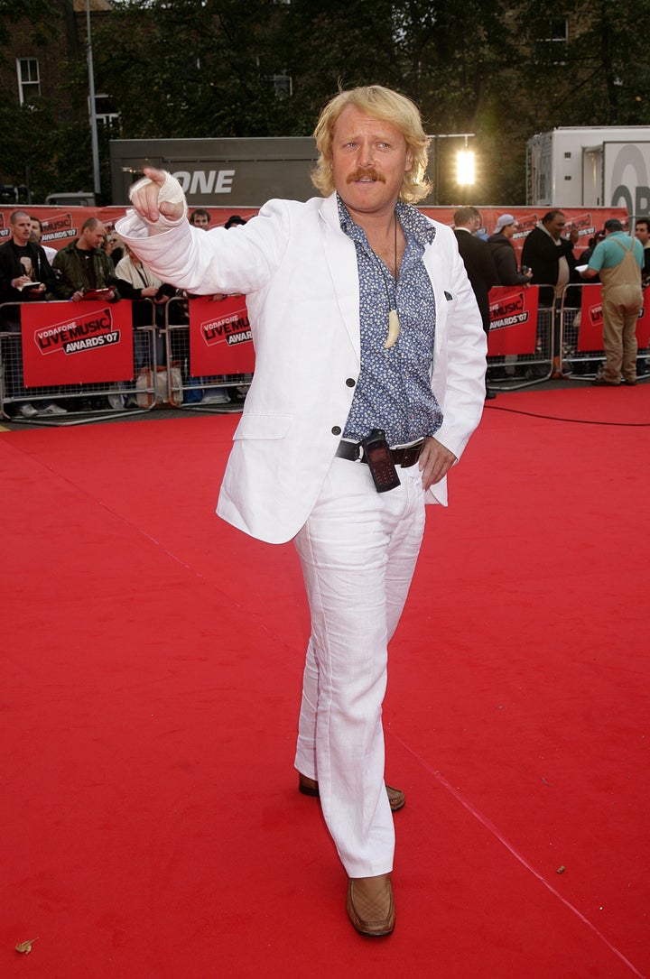 Keith Lemon with his bandage