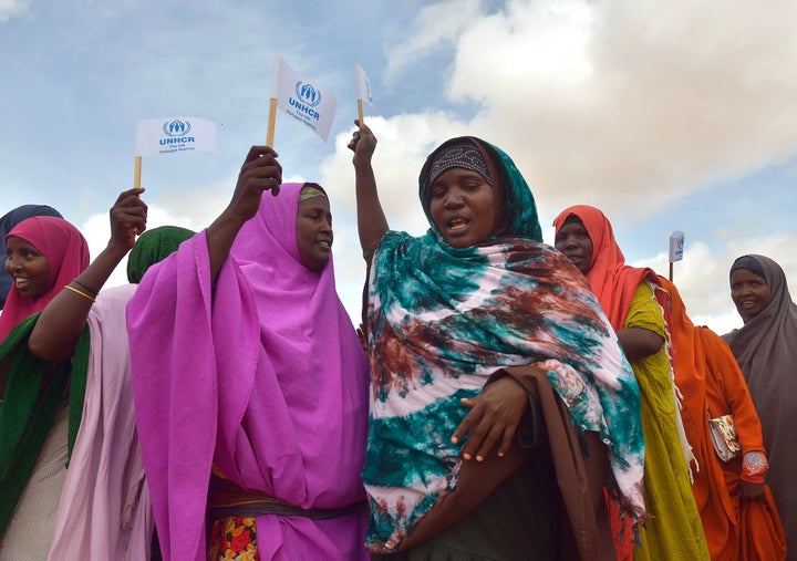 Over 350,000 people live in Dadaab in northeast Kenya, the largest refugee camp in the world.