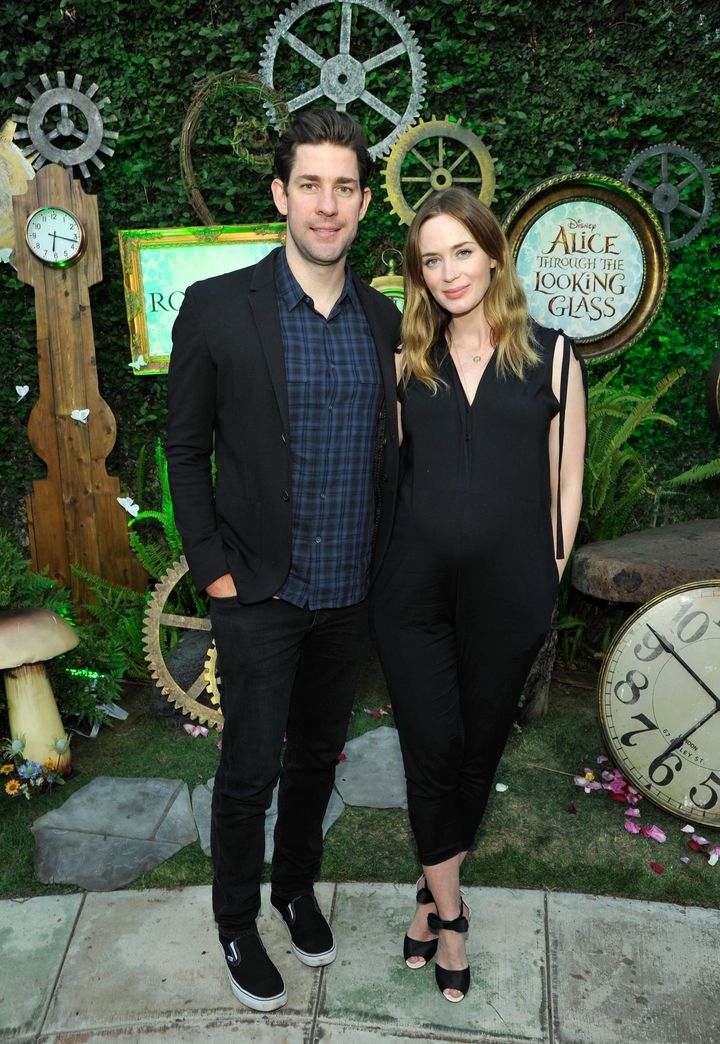 John Krasinski and Emily Blunt attend Disney's "Alice Through the Looking Glass" event.