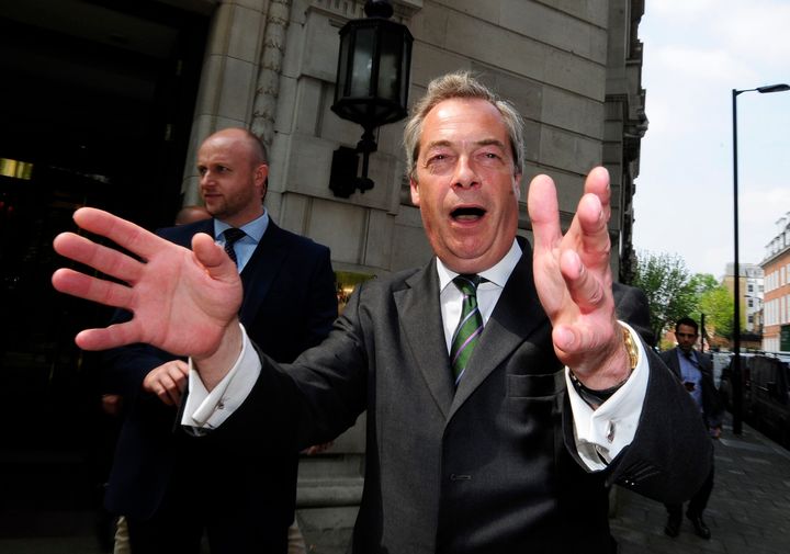 Nigel Farage said he was a 'Boris fan'