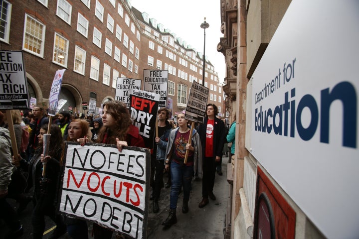 <strong>Tuition fees have prompted well-attended protests in London over the past four years</strong>