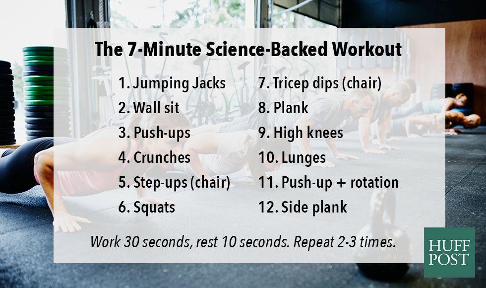 7 minute workout for women