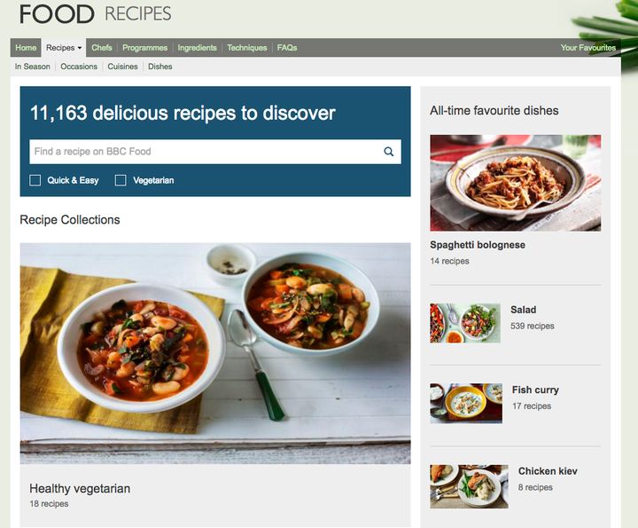 The BBC has confirmed the archiving of thousands of recipes from the BBC's food section.