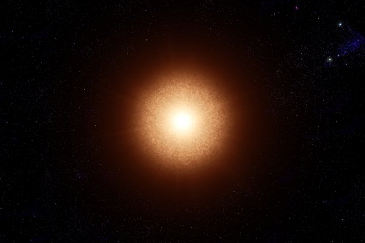 A red giant star.