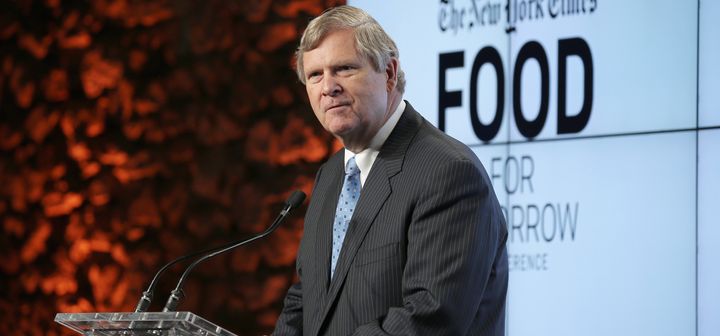 Agriculture Secretary Tom Vilsack speaking at a food conference in 2015. (Photo by Neilson Barnard/Getty Images for the New York Times)