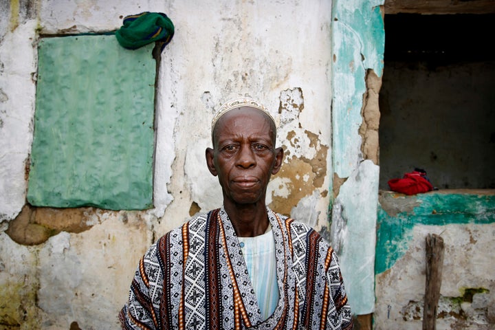 Djime Diallo, chief of the western Senegalese village of Diabougo, poses in 2007. Diabougo was the second village i