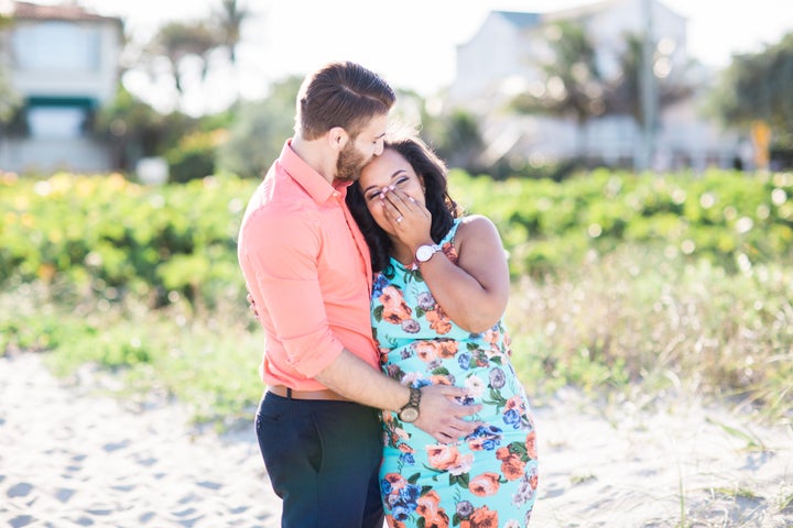 Louis Bruno and Lorenza Pardo are expecting their first child in August. 