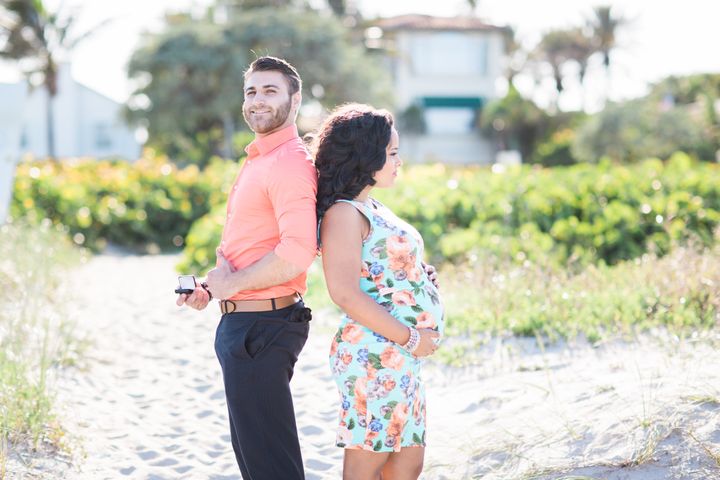 The couple had always planned to get married one day. But between work and a baby on the way, a proposal just wasn't at the forefront of Pardo's mind. 