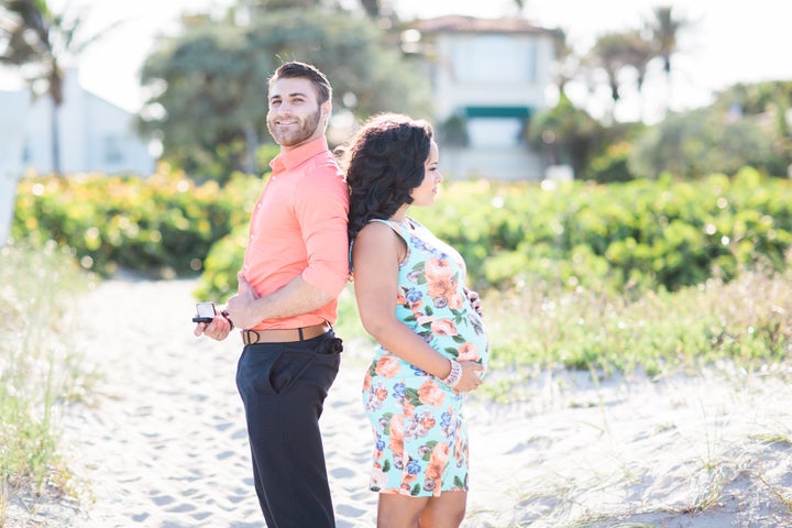 The couple had always planned to get married one day. But between work and a baby on the way, a proposal just wasn't at the forefront of Pardo's mind. 