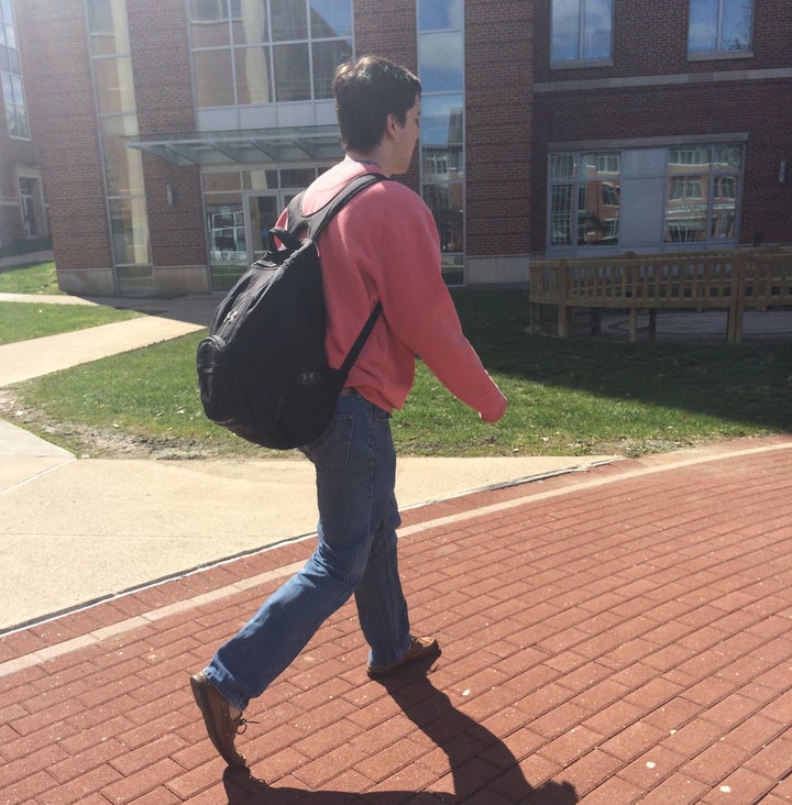 Students zip around campus with few places to anchor them to the landscape. 