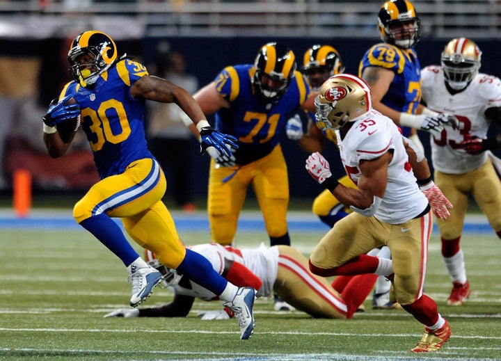 Gurley says that while he's not big on individual goals, becoming the league's rushing champ is one of them.