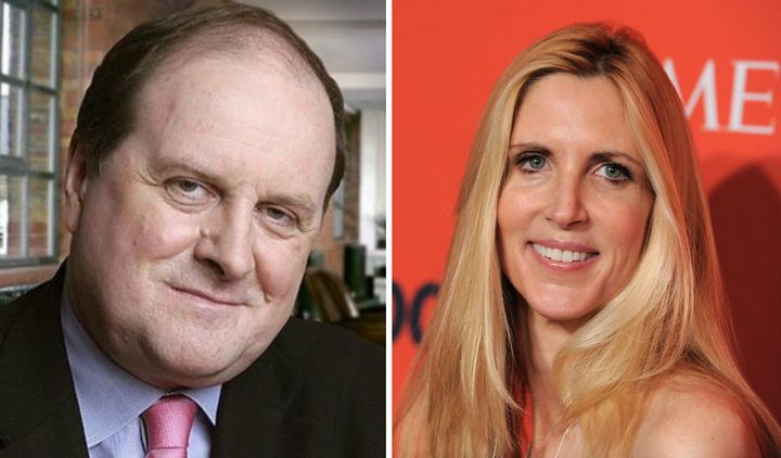 Naughtie, left, was called 'babycakes' by Coulter, right