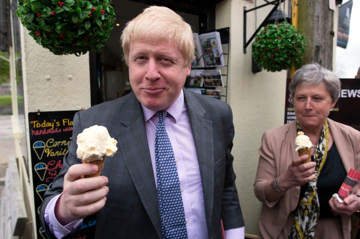 Boris Johnson on the Brexit campaign trail