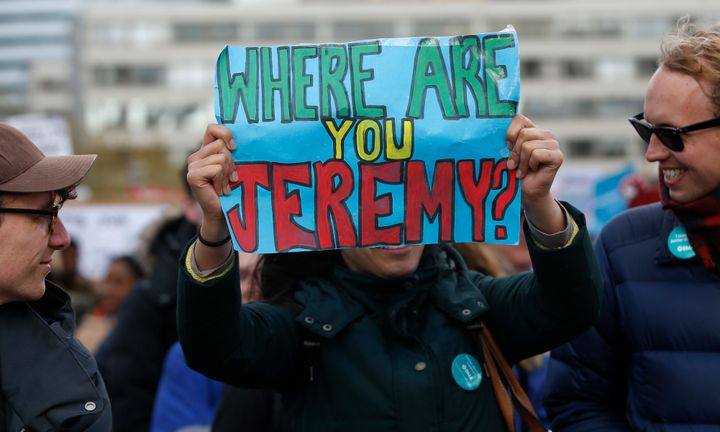 <strong>An angry protester campaigns during a junior doctors strike on April 26</strong>