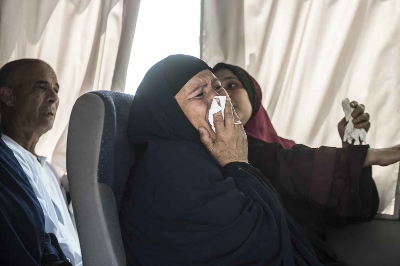 Relatives await news in Cairo