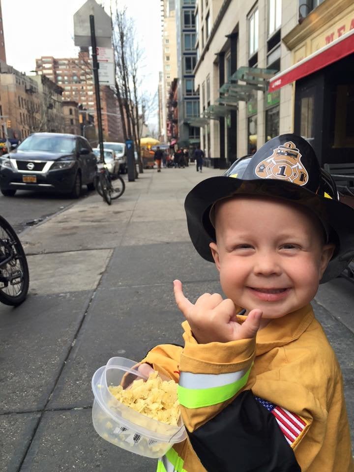 Trucker's love for firefighters and fire trucks stems from his dad, who is a firefighter in Hawaii.