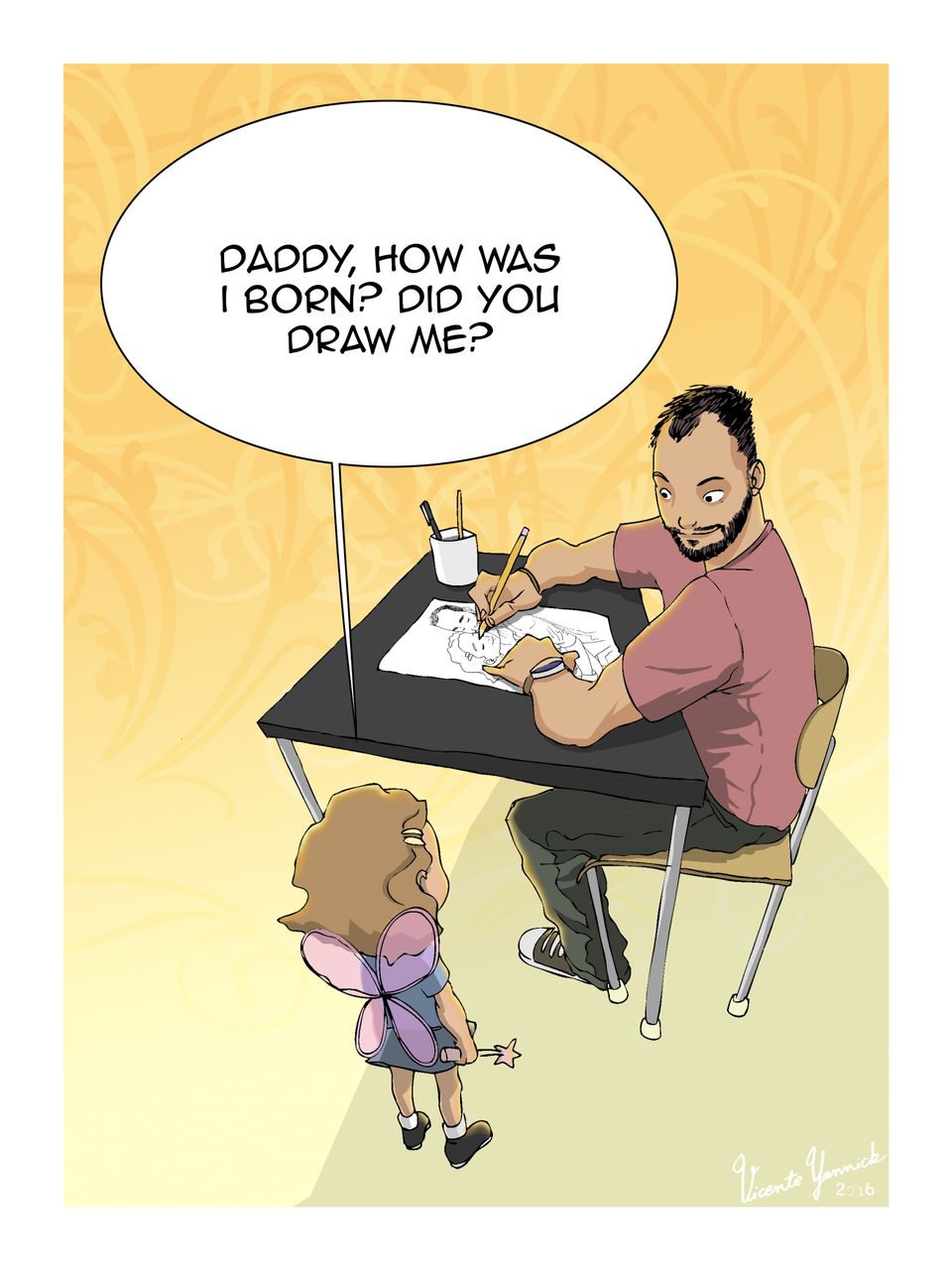 Single Dad Illustrates Life With His Daughter In Heartwarming Comics Huffpost Life