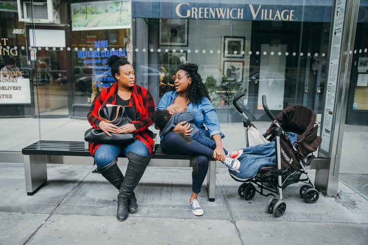 "We wanted to create photography that demonstrates the courage and fortitude of those who choose to breastfeed in public."