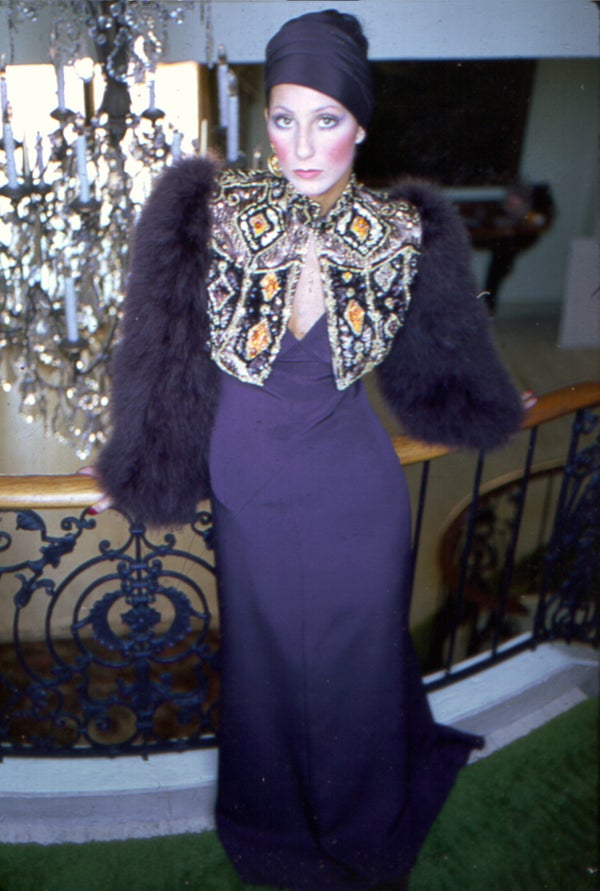 cher orange outfit