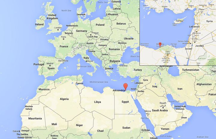 Debris from the crash has been found 180miles north of the Egyptian city of Alexandria 