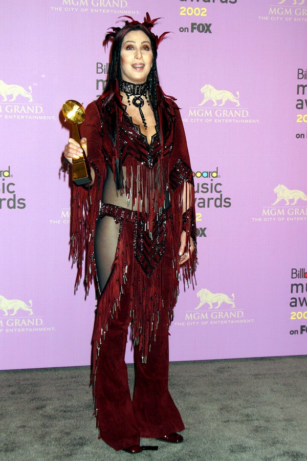 cher orange outfit