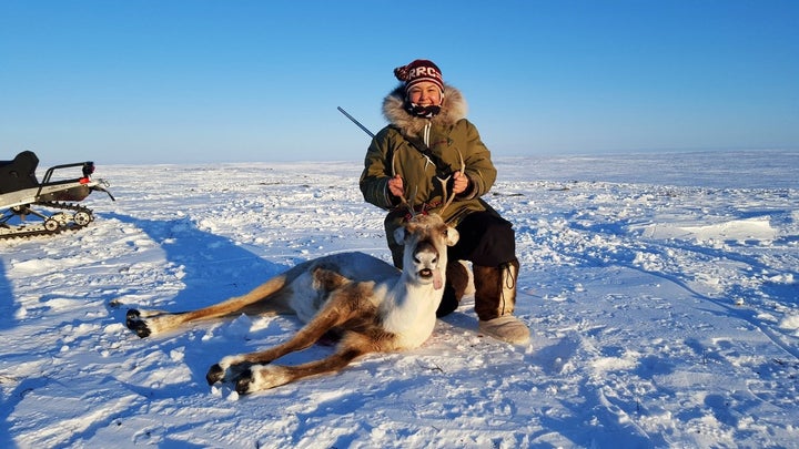 Maatalii Okalik tries to lead by example by speaking Inuktitut, learning about the environment, hunting and fishing and thriv