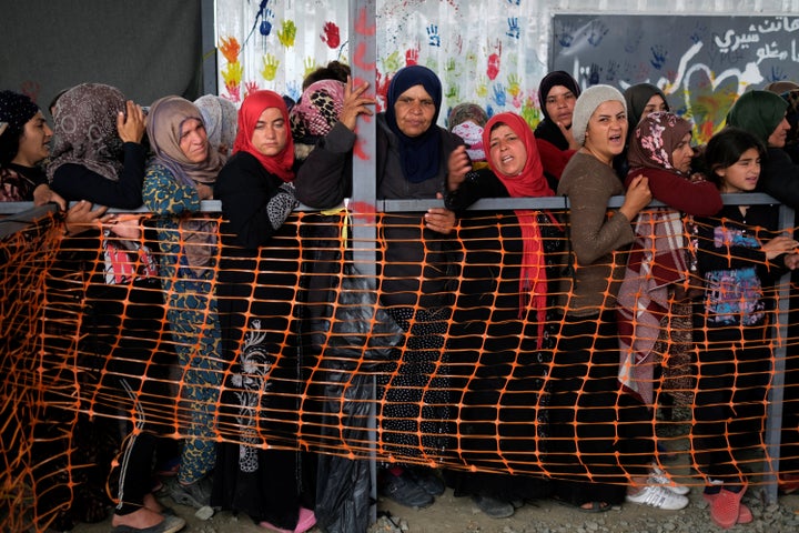 In the Greek village of Idomeni, on the border with Macedonia, more than 10,000 refugees are trapped in a makeshift camp and unable to continue their journey to northern Europe.