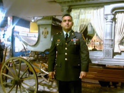 Hanif Sangi at his citizenship ceremony in San Antonio, Texas in 2003.