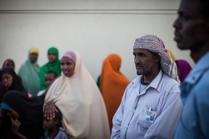 People in Hargeysa, Somaliland, gather to discuss the practice of FGM. The bill to eradicate the practice in Somalia is currently being debated in Somalia's cabinet.