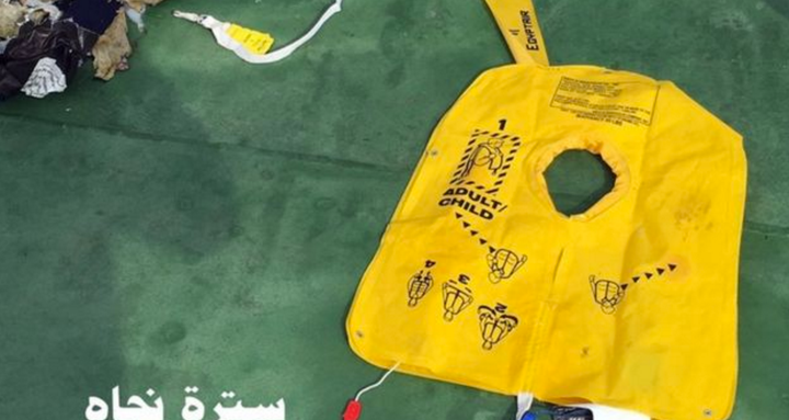 <strong>A child's life jacket among the debris</strong>