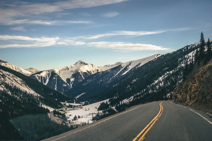 Along the Million Dollar Highway in Colorado