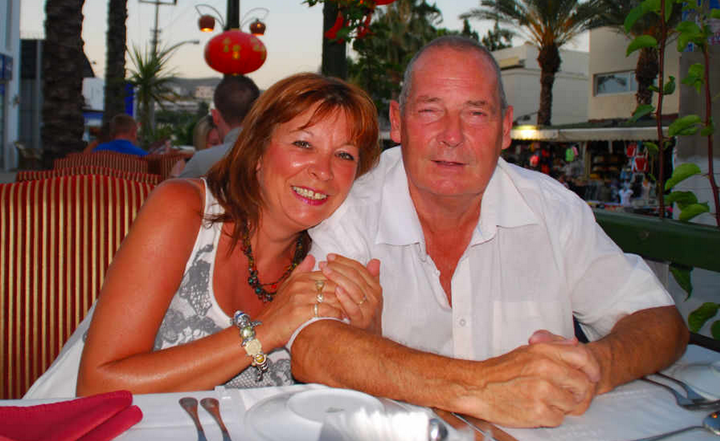 <strong>Jakki Smith and her long-term partner John Bulloch.</strong>