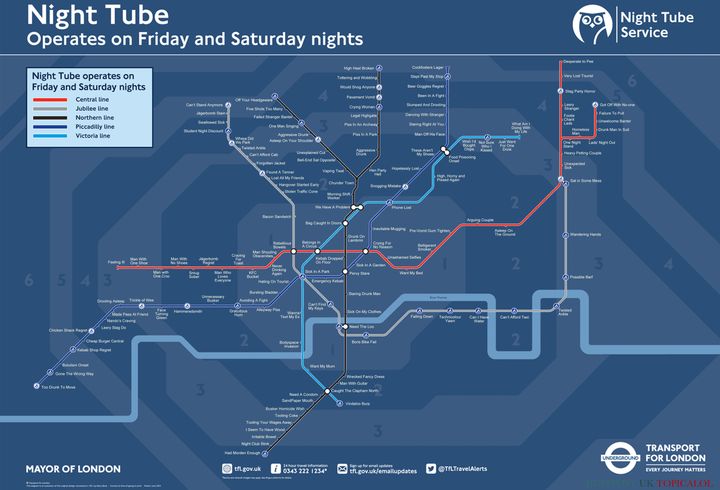 The full Night Tube map. Click here to enlarge.