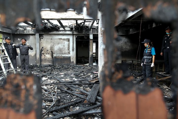 A fire killed at least 17 girls at a Christian school for poor hill-tribe families in Chiang Rai, Thailand. Five others were injured.