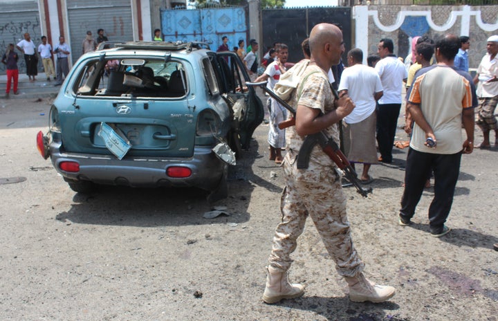 The port city of Yemen, where the attack took place, serves as the temporary capital of Yemen's Saudi-backed government as it