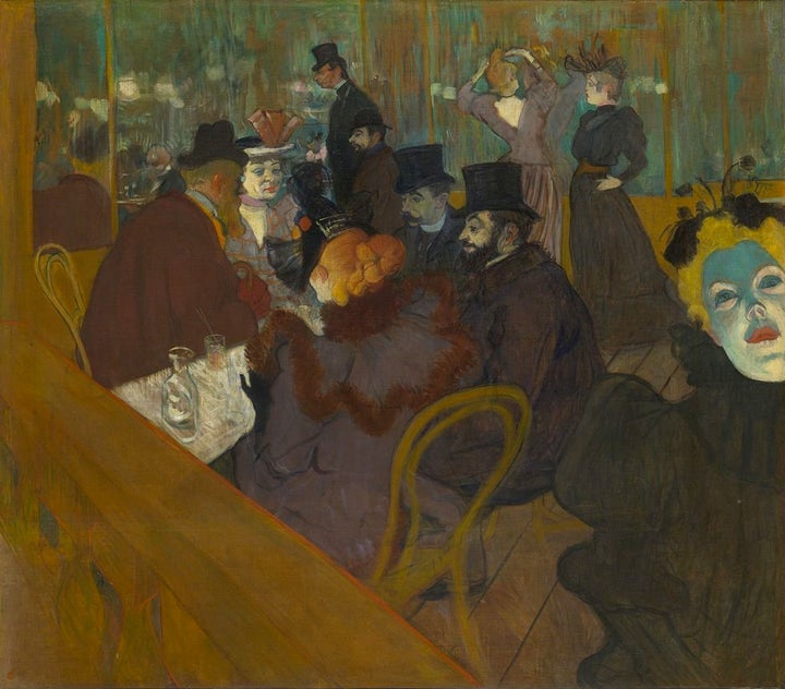 Henri de Toulouse-Lautrec, "At the Moulin Rouge," 1892-95