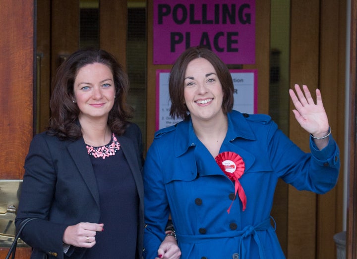 Kezia Dugale (Right) with her partner Louise Riddell (Left).