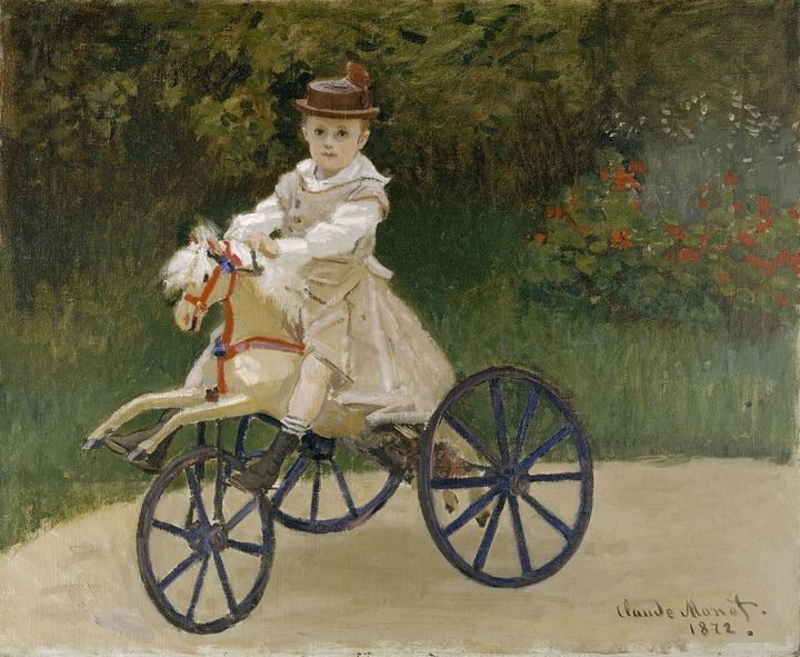 Claude Monet, "Jean Monet on his Hobby Horse," 1872