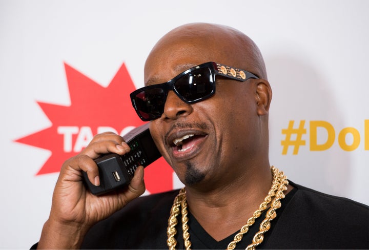 MC Hammer talking on an old phone. Do you feel nostalgia?