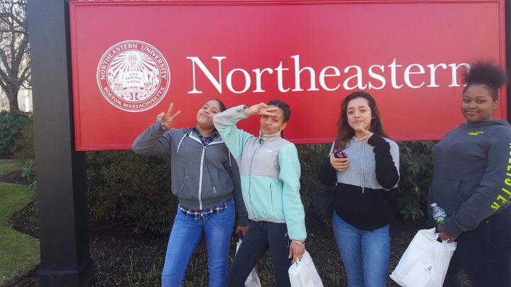 A few of the club's participants, striking a pose.