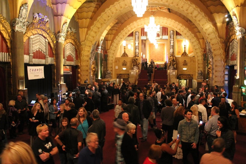 Photo: The crowd for Light Up the Blues