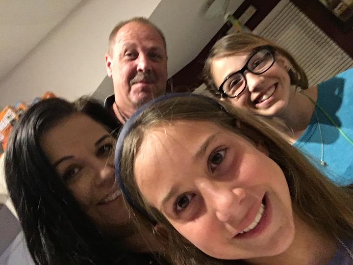 New Years Eve 2015 Maddie, Mom, Dad and sister Mackenzie 