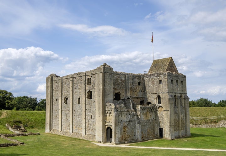 Castle Rising, in Norfolk, England, allegedly haunted by the ghost of Queen Isabella.