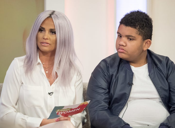 <strong>Katie and her 14-year-old son, Harvey</strong>