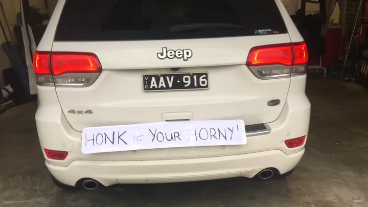 There apparently were tons of "horny" people on the roads as the driver of this vehicle unwittingly found.