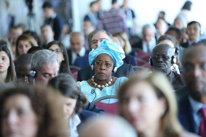 World Humanitarian Summit participants attend a side event in Istanbul on May 24. 