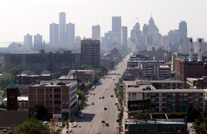 The skyline of Detroit on July 19, 2013, the day after it became the largest city to file for Chapter 9 bankruptcy. The city's financial missteps have similarities to mistakes individuals make with debt and managing personal finances.