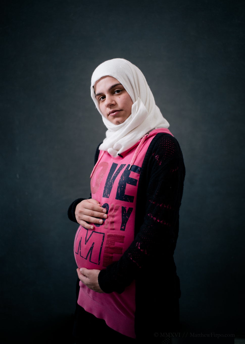 Reem, 21, was nine months pregnant when the interview was shot. After months living in Turkey, her husband was accused of&nbs