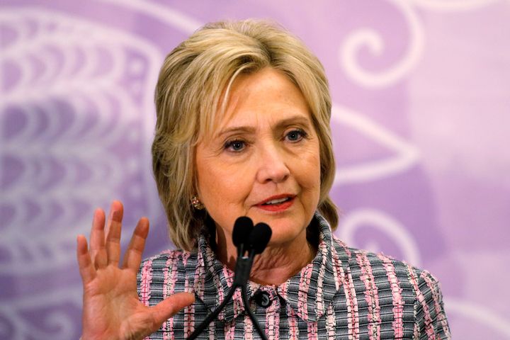 Democratic U.S. presidential hopeful Hillary Clinton speaks in Fort Lauderdale, Florida on May 21, 2016.